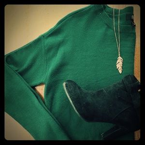 Emerald sweater dress